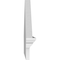 Ekena Millwork Peaked Cap Smooth Architectural PVC Combination Pediment, 42"W x 17-3/8"H x 2-3/4"P (Pitch 6/12) PEDPC042X175PKC00 - alternate 2